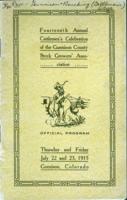 Thumbnail for '1915 Cattlemen's Days Program'