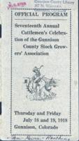 Thumbnail for '1918 Cattlemen's Days Program'