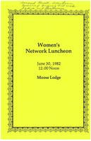 Thumbnail for 'Women's Network Luncheon - June 30, 1982'