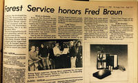 Thumbnail for 'Forest Service honors Fred Braun'