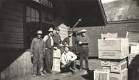 Bob Pierce with Railroad Colleagues at the Freight House
