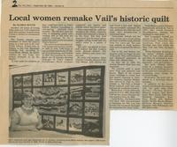 Thumbnail for 'Vintage Vail Quilt - Vail Trail Article 26 September 1986'