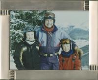 Thumbnail for 'George Mizner with Grandsons Matthew and Zachary Kendrick ca 2001'
