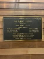 Thumbnail for 'Vail Public Library: 1983 Bronze Dedication Plaque'