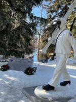 Thumbnail for 'Ski Trooper Bronze Sculpture - 2023 Photograph'