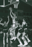 Thumbnail for 'WSC basketball action against Idaho State,  ca. 1960.'