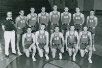 Thumbnail for 'Gene Anderson coached the 1963 Mountaineer basketball team to a  league co-championship  with Adams State.'