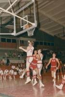 Thumbnail for 'More Mountaineer basketball action, Mountaineer Gym, ca. 1969.'