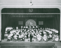Thumbnail for 'Dr. William Revelli Poses with the Summer Music Camp Honor Band'