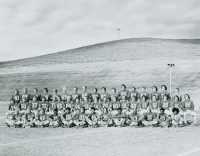 Thumbnail for 'Western's football team poses for a photograph in Mountaineer Bowl'