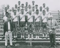 Thumbnail for 'Paul Wright coached a number of WSC sports, including Track and Field during the 1950s.  This photograph appears in the 1957...'