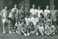 Thumbnail for 'The 1993 WSC men's Cross Country team poses for a photograph.'