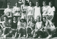 Thumbnail for 'The 1993 WSC women's Cross Country team poses for a photograph.'