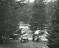 Thumbnail for 'Hiking and Outing Club at Lottis Creek campground, early 1950s.'