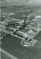 Thumbnail for 'Aerial view of campus looking northwest, circa 1990'