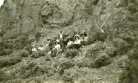 Thumbnail for 'Summer school participants at a hiking party, Palisades.  Summer 1912.'