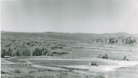 Thumbnail for 'Looking southwest over Mountaineer Bowl under construction, circa 1958'