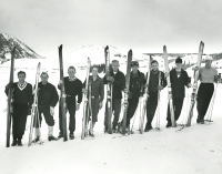 Thumbnail for 'The WSC Nordic Ski Team poses for the 1953 Curecanti.'