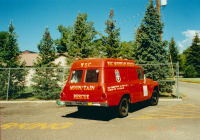 Thumbnail for 'The Mountain Rescue Club wagon, parked south of Ute Hall, June 1995.'