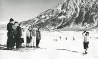Thumbnail for 'Cross country ski classes south of Crested Butte (?) ca. 1950s.'