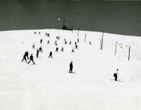 Thumbnail for 'Skiing on Cupola Hill, ca. 1955.'