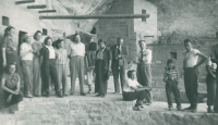 Thumbnail for 'Hiking and Outing Club members in some Mesa Verde ruins, circa early 1950s.'