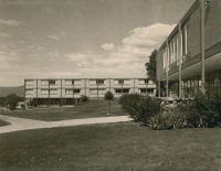 Thumbnail for 'View of Escalante Terrace and Colorado Hall from the east, circa 1970.'