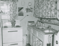 Thumbnail for 'Typical kitchen of an Escalante Heights apartment, circa 1949.'