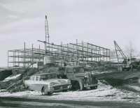 Thumbnail for 'The steel framework for Escalante Terrace goes up, circa 1961.'
