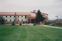 Thumbnail for 'View of the south end of Hurst Hall from the east, circa 2000.'