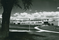 Thumbnail for 'View of Hurst Hall from the west-southwest circa mid-1960s.'