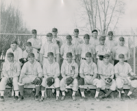 Thumbnail for 'The 1949 WSC Baseball team poses for a team photograph, 1949.'