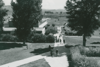 Thumbnail for 'View of Kelley Hall from the third floor of Taylor Hall, circa late 1970s.'