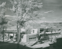 Thumbnail for 'View of Kelley Hall construction from an upper floor of Taylor Hall, autumn 1956.'