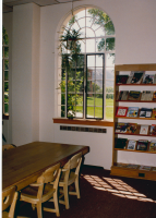 Thumbnail for 'View of W Mountain from the interior of the Savage Library West Wing, 1992.'