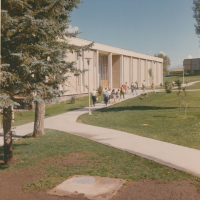 Thumbnail for 'View of Savage Library from the southeast, circa early 1960s.'