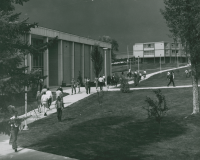 Thumbnail for 'View of the Savage Library main entrance from the southeast, circa late 1960s.  '