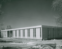 Thumbnail for 'The newly-completed exterior of Savage Library from the northeast, circa 1964.'