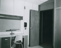 Thumbnail for 'Another interior view of a Mears Complex dormitory room, circa 1969.'