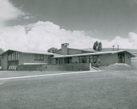 Thumbnail for 'View of the Student Union from the west-southwest, early 1960s.'