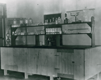 Thumbnail for 'The science room/chemistry room in North Hall (Taylor Hall), early 1920s.'