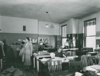 Thumbnail for 'The Home Economics classroom in Taylor Hall, circa 1950.'