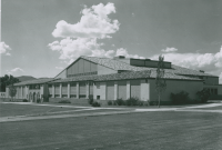 Thumbnail for 'View of Mountaineer Gymnasium from the southeast, circa mid-1960s.'