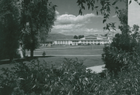 Thumbnail for 'View of Mountaineer Gymnasium from the south-southeast, circa late 1960s.'