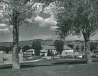 Thumbnail for 'View of Mountaineer Gymnasium from the southeast, circa late 1960s. '