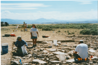 Thumbnail for 'Archaeological excavations continue on Tenderfoot Mountain, July 2001'