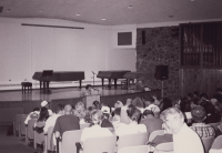 Thumbnail for 'Freshman Orientation activities in Quigley Hall, 1994.'
