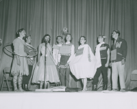 Thumbnail for 'A freshman skit is presented in Taylor Hall auditorium, 1958.'