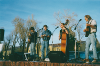 Thumbnail for 'A quartet entertains the Western Centennial Downtown crowd, April 16, 2001.'