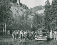Thumbnail for 'A Western picnic at Camp Casadilla, Cement Creek, circa early 1950s.'